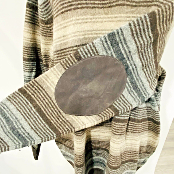 Eddie Bauer Heritage Pullover Sweater Mens XL Tall Brown Stripes Lambswool Blend - Picture 6 of 8